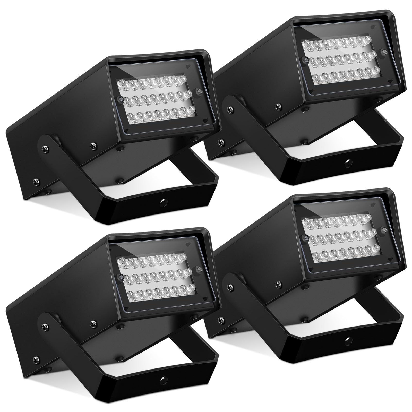 4 Packs Strobe Party Lights, Bright LED Strobe Stage Light Mini Party Lights ...