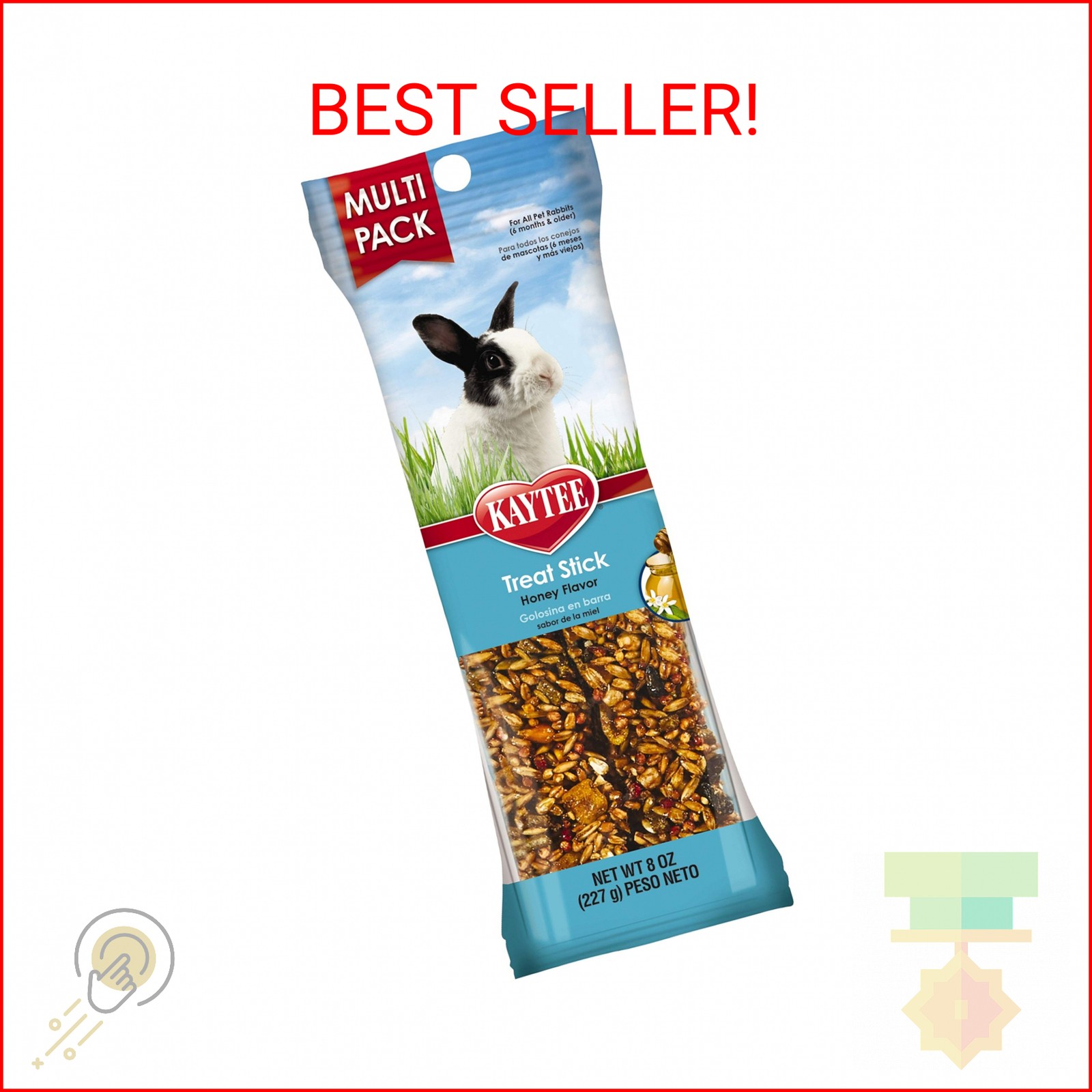 Kaytee Treat Stick Honey Flavor - Rabbit 8 oz