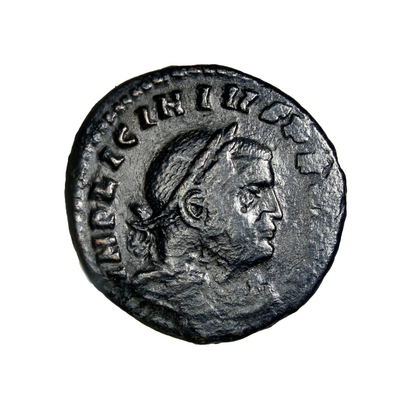 Licinius I. Follis. 314-316 AD. Rome. (Ric-VII 4). (C-163) SOL RQ Roman Coin