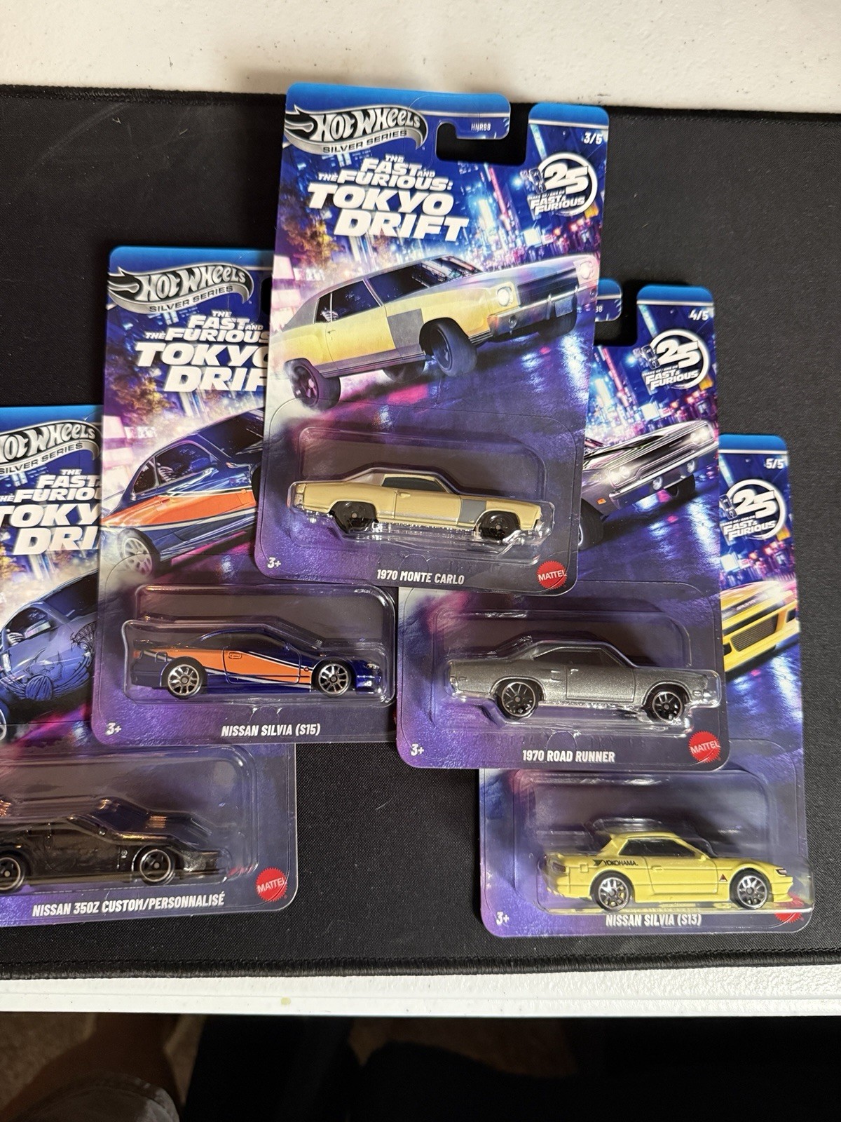 Hot Wheels Silver Series Fast & Furious Tokyo Drift 2026-M Set of 5
