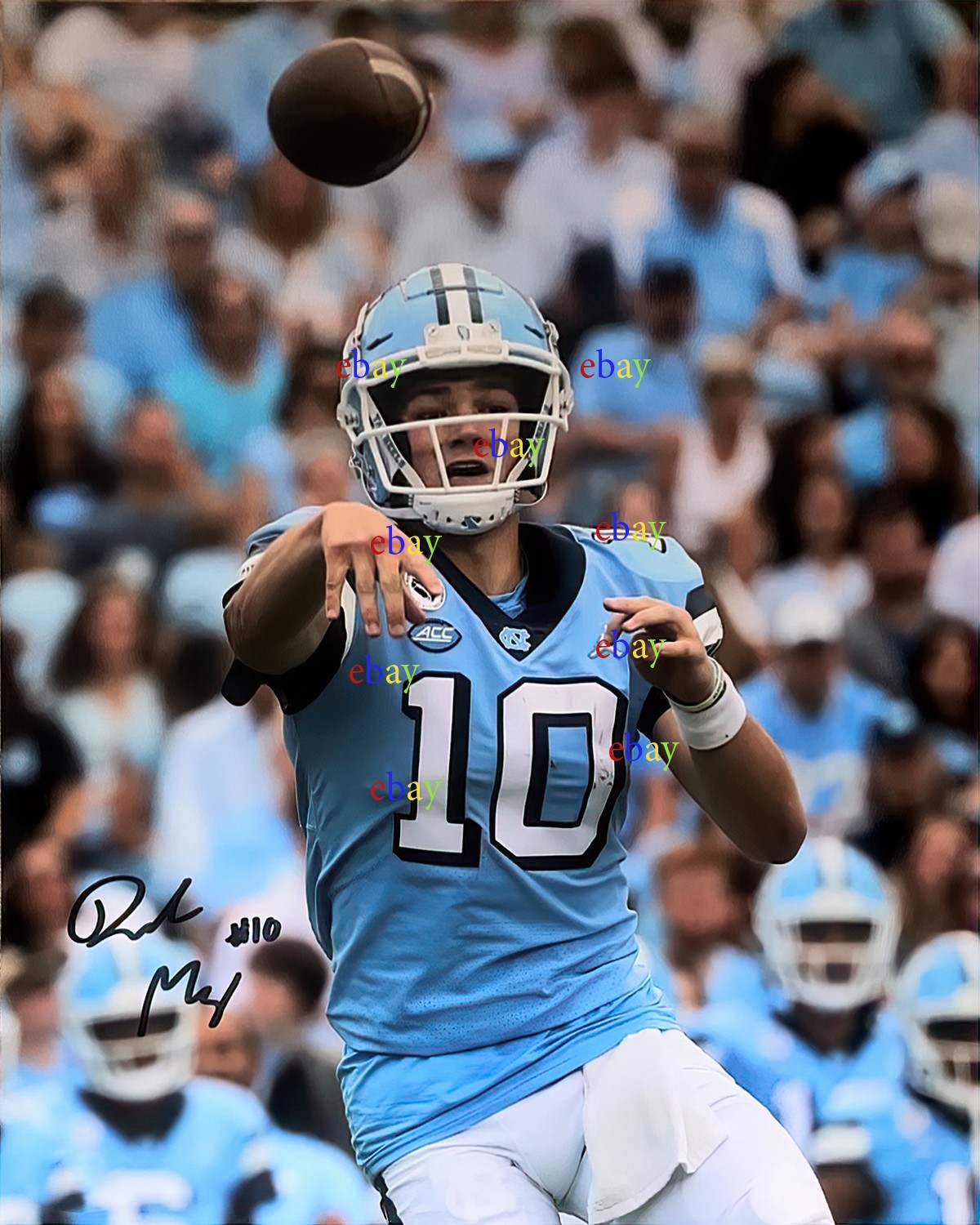 DRAKE MAYE NORTH CAROLINA HEELS Signed Autographed 8x10 photo Reprint