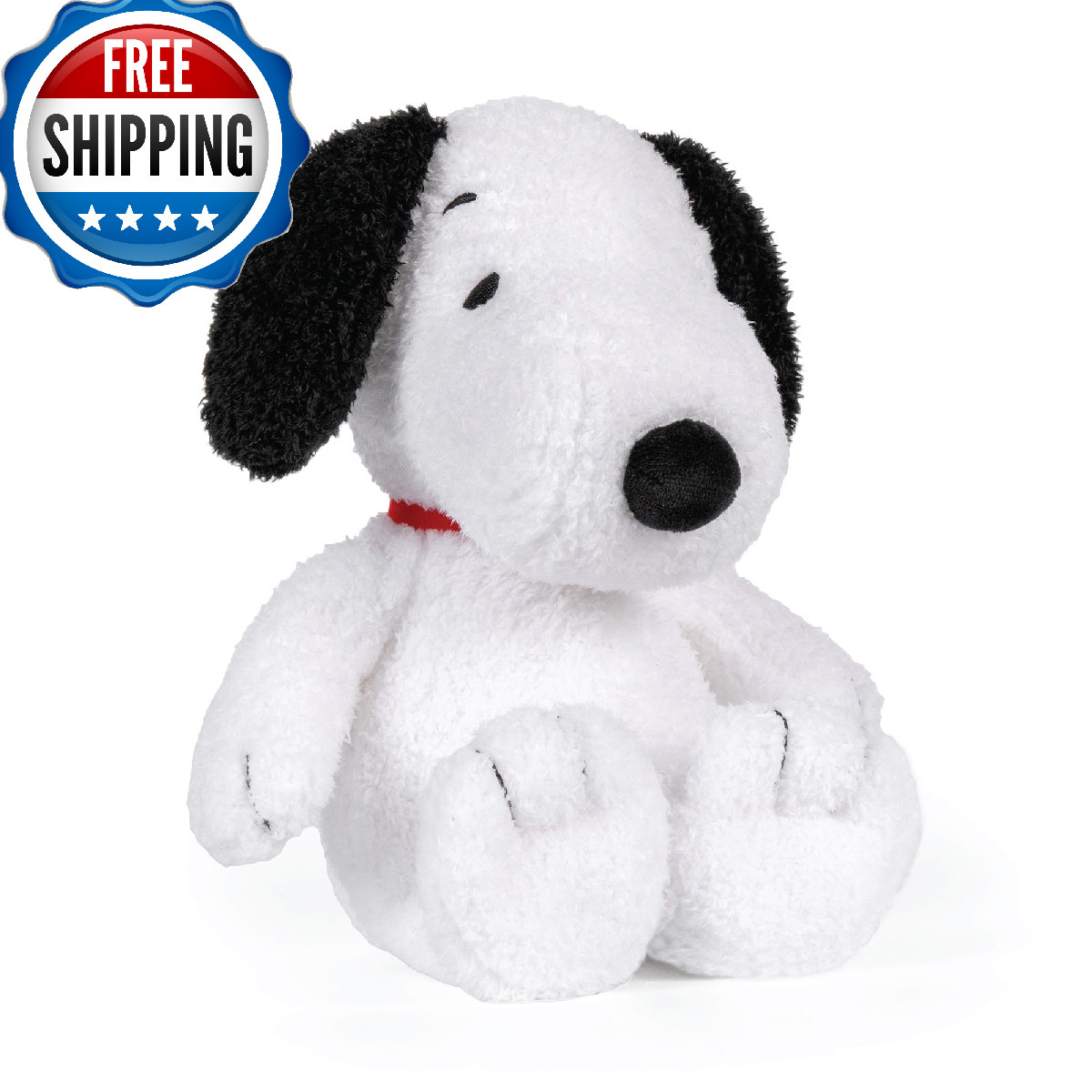 Kids Preferred Peanuts Charlie Brown Snoopy Plush Cuteeze Crinkle Feet 12"