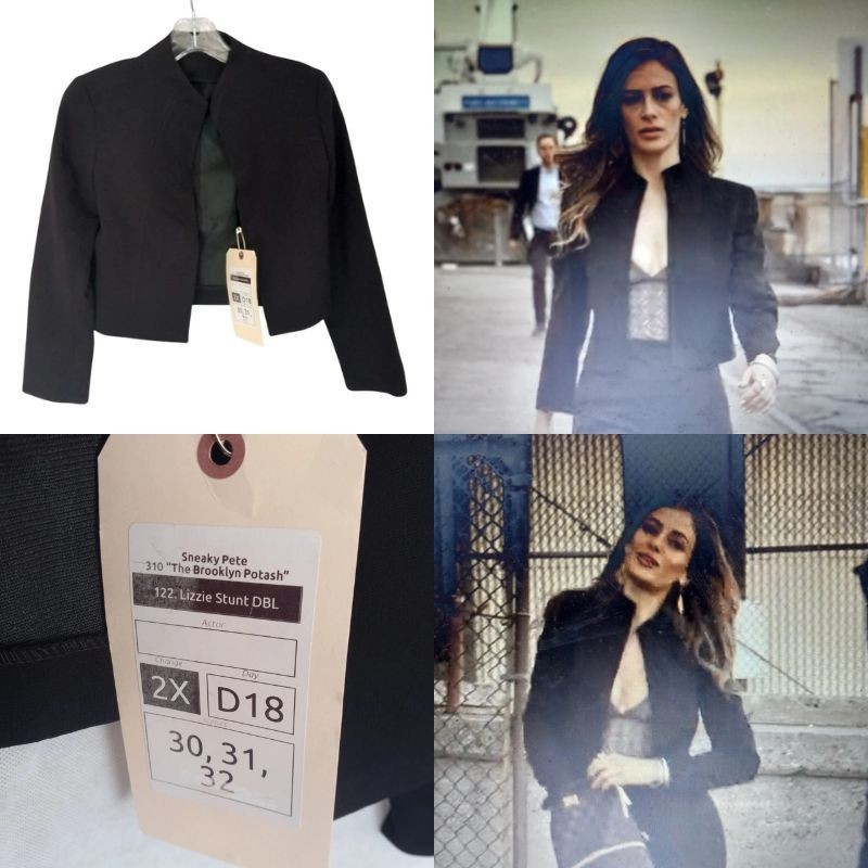 Sneaky Pete Tv Show Wardrobe Efrat Dor Lizzie Stunt Double Jacket Asset Tag