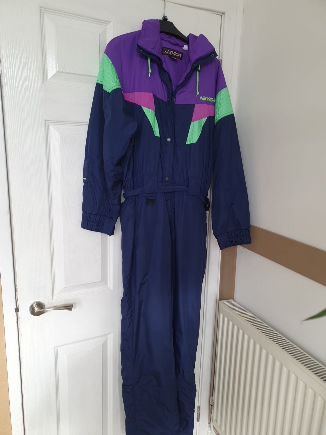 Nevica Retro 90s All In One Ski Suit Size 38L UK 10/12 Tall/Long