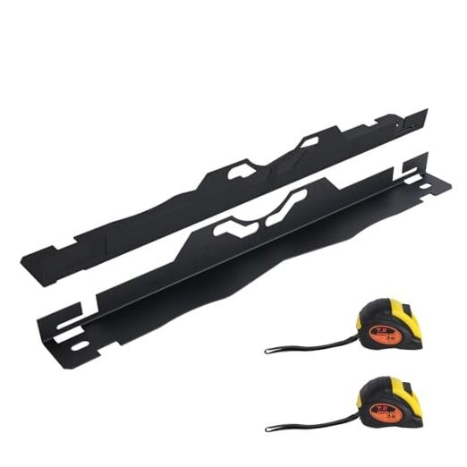  Wheel Alignment Tool with 2 Tape Measures for Fast Accurate Camber/Toe Black