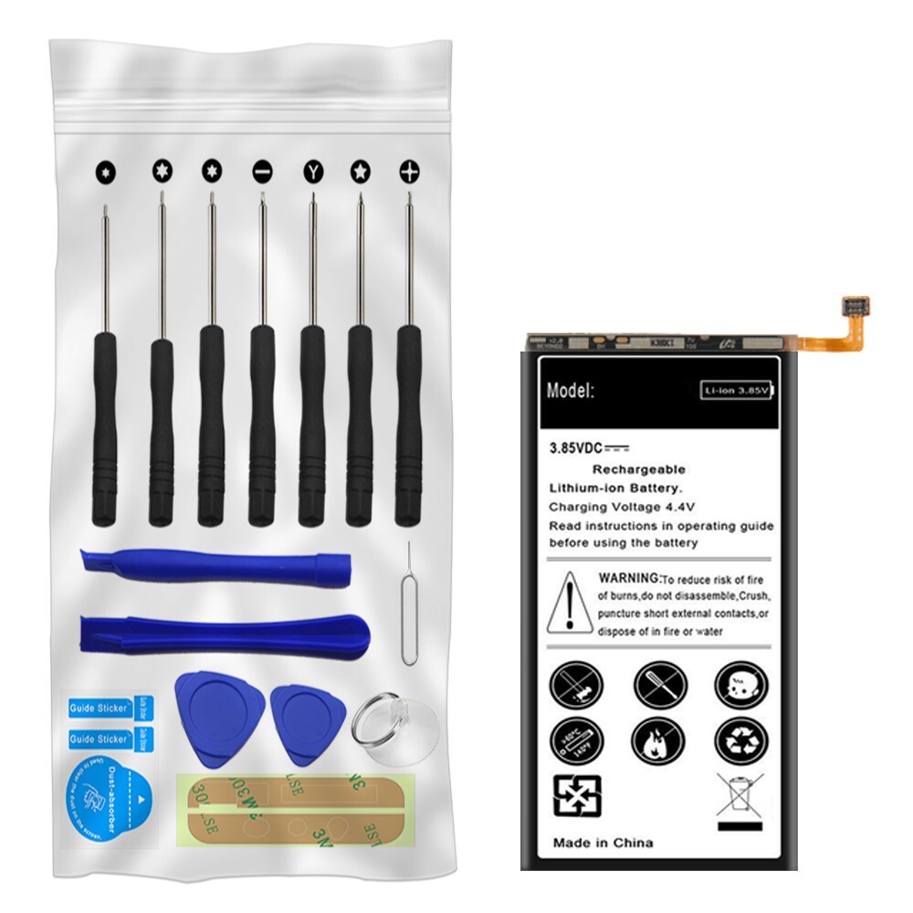 Large Power 7140mAh Extended Slim Battery for Samsung Galaxy S10 SM-G973U Phone