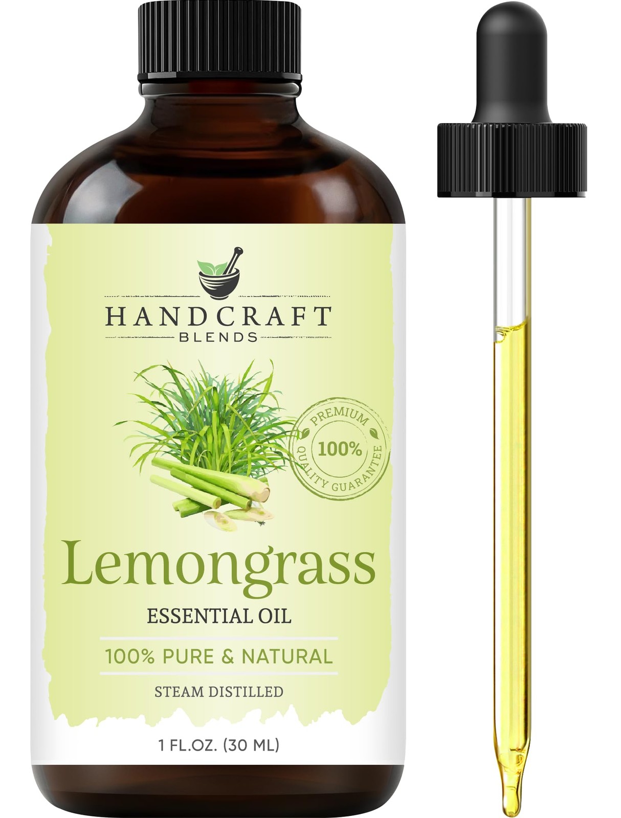 Handcraft Blends Lemongrass Essential Oil – 1 Fl Oz – 100% Pure and Natural –...