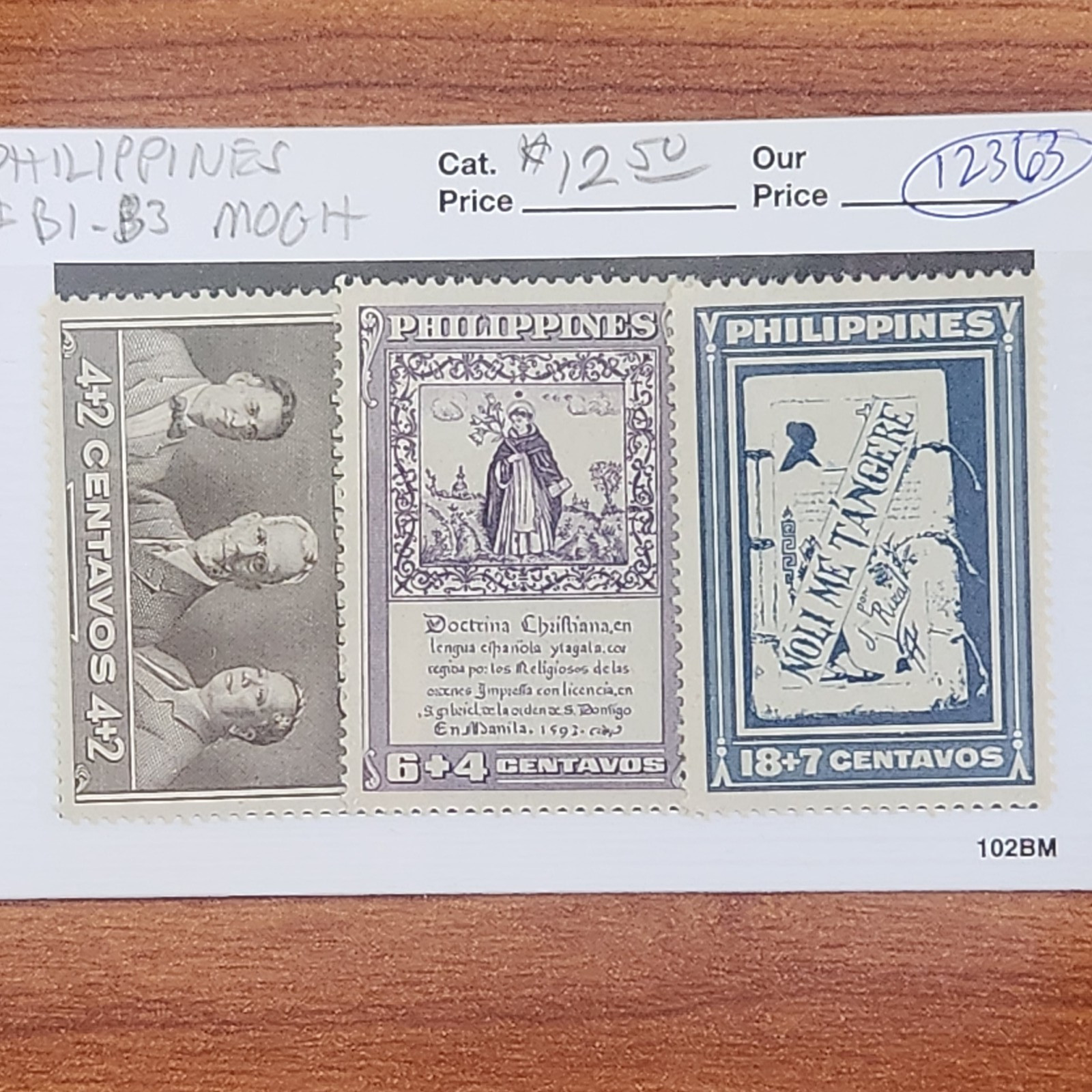 Philippines #B1 - B3 MOGH - CV $12.50 - Lot #12363