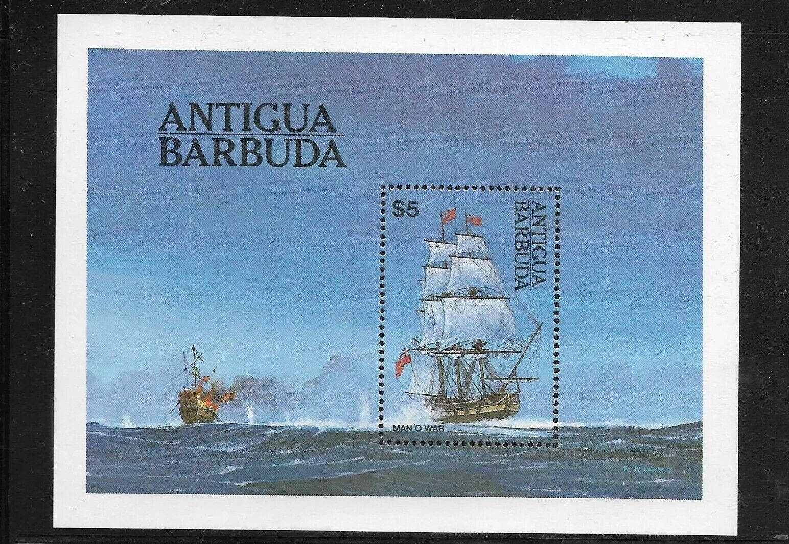 ANTIGUA & BARBUDA SOUVENIR SHEET #749 (NH) FROM 1984
