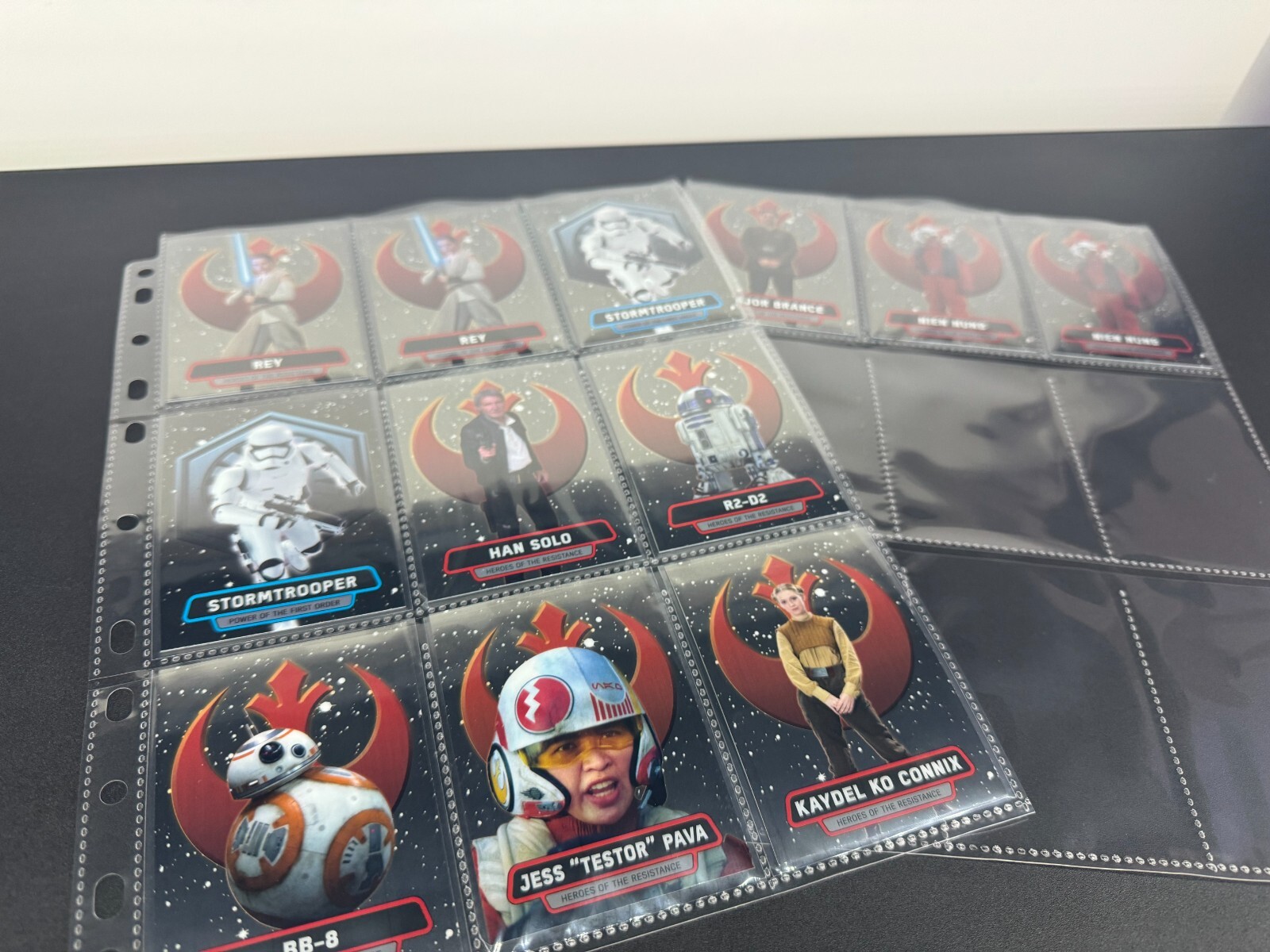 2016 Topps Star Wars: The Force Awakens Chrome Lot Of 12 Cards