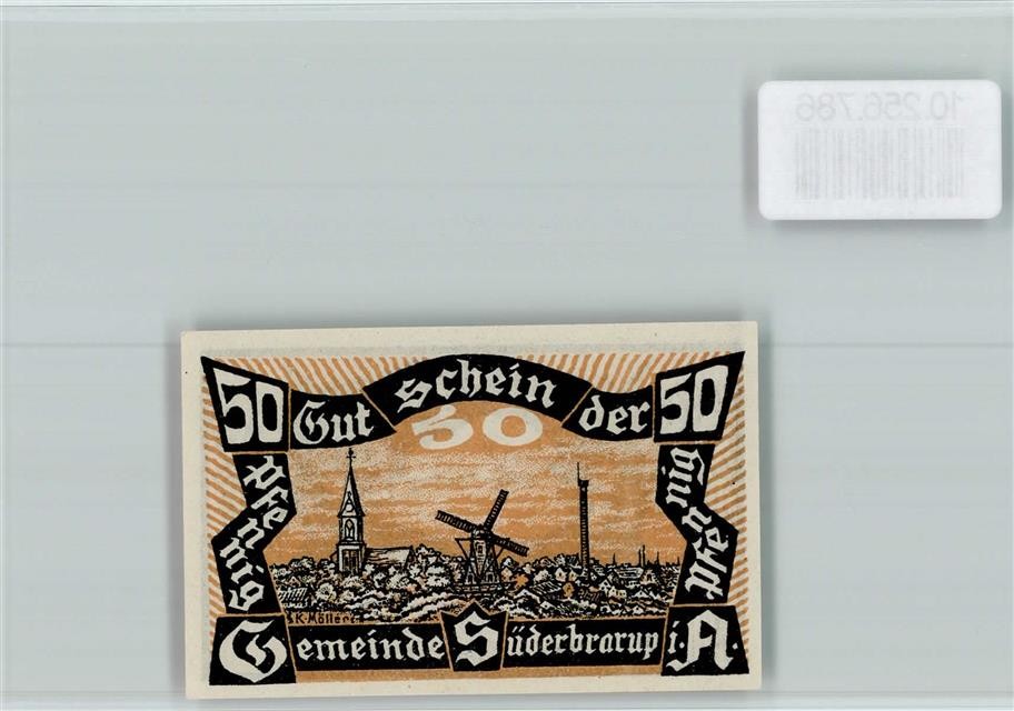 10256786 - 2347 Suederbrarup emergency money 50 Pfennig