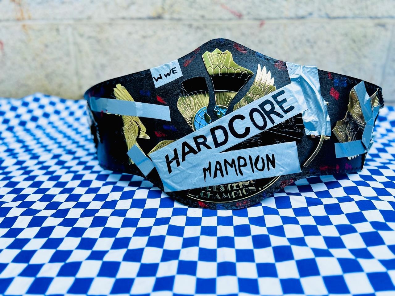 Hardcore Wrestling Championship Title Belt Replica Adult Size Hardcore Belt 2mm