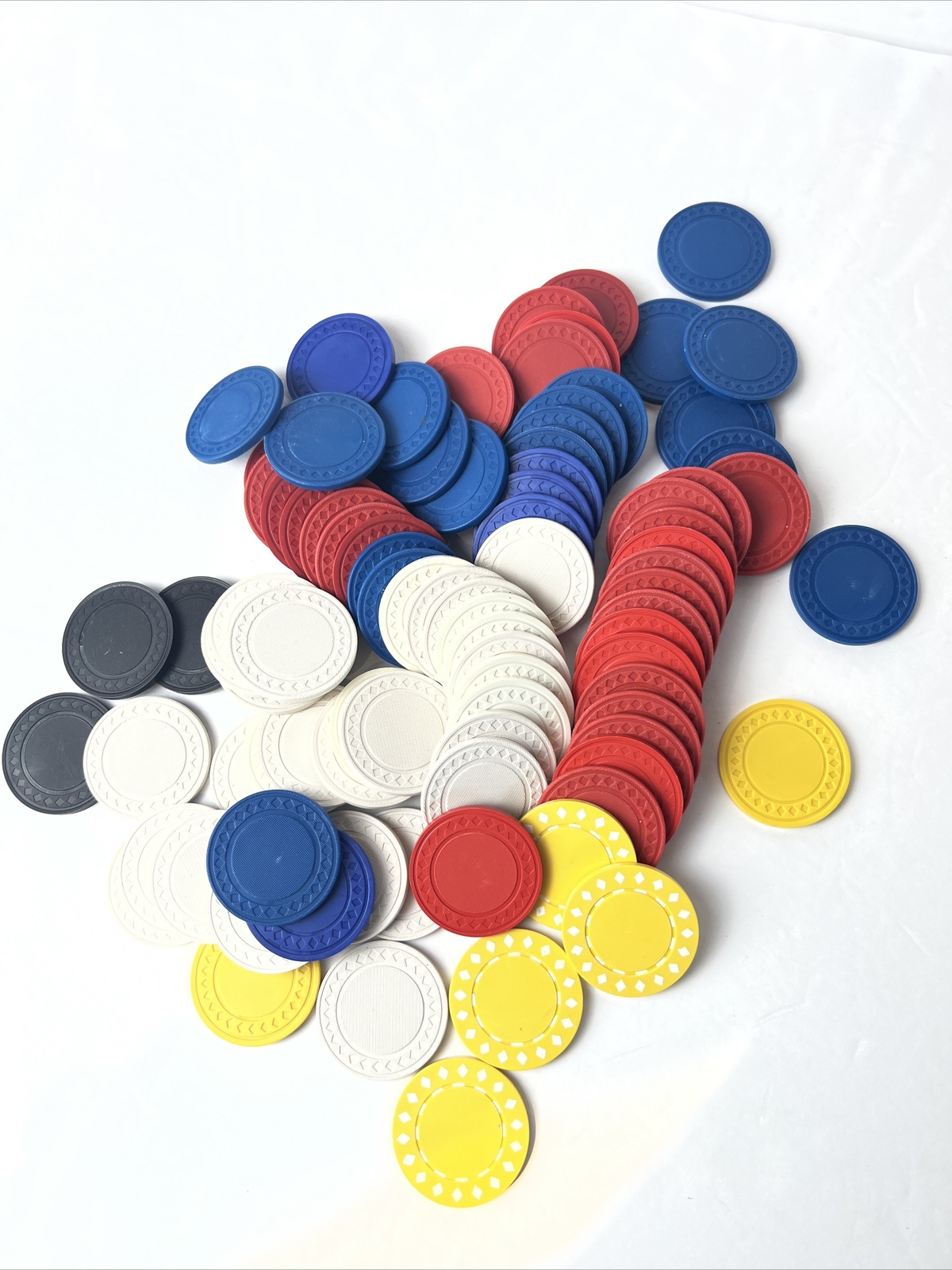 Lot Of 90 Clay Composite Poker Chips For Games/Cards Entertainment Game Night