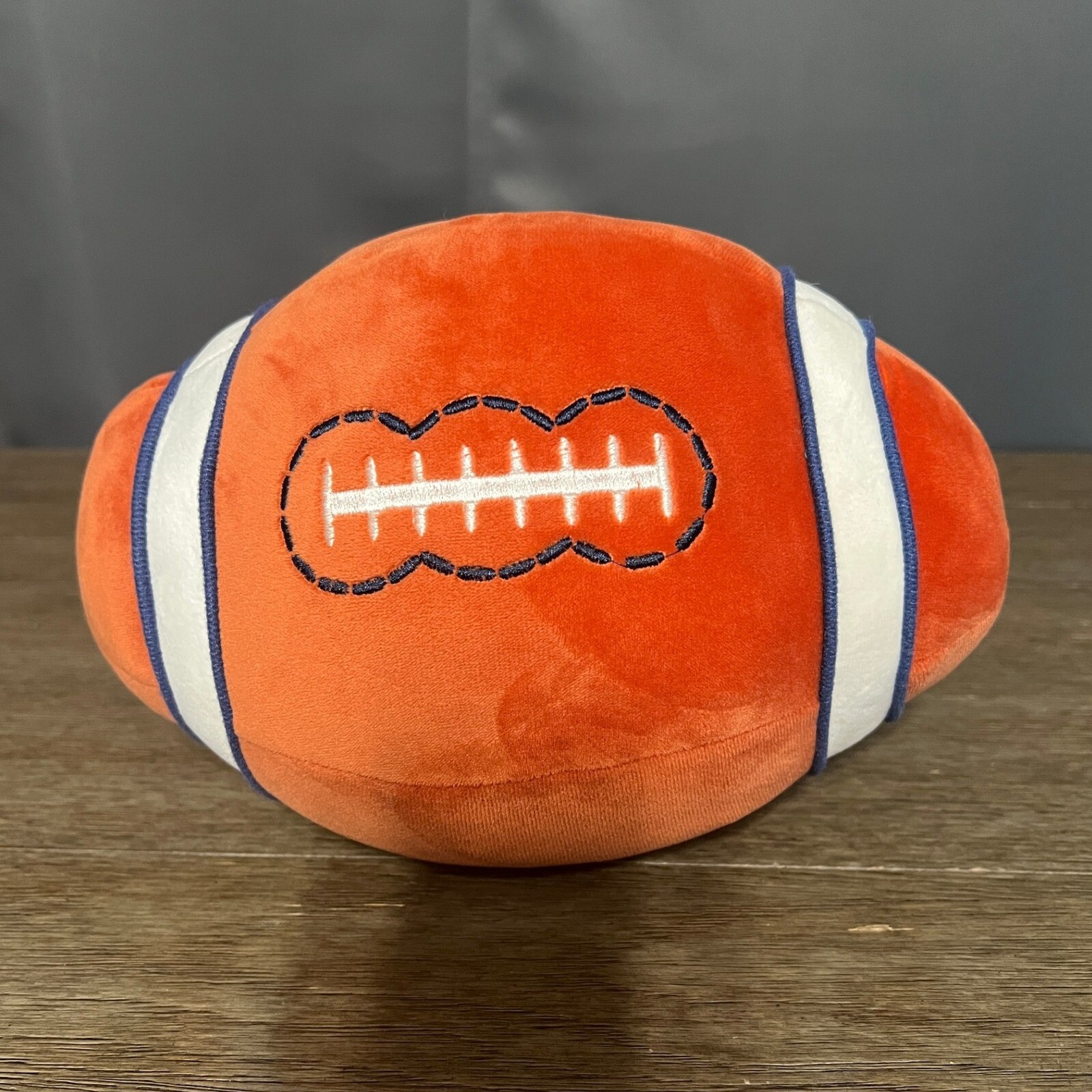 Football Pillow Plush Toy Brown White Stripes