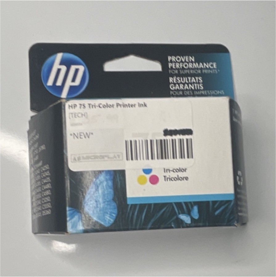 HP 75 Tri-Color Inkjet Ink Cartridge CB337WN For HP Printer