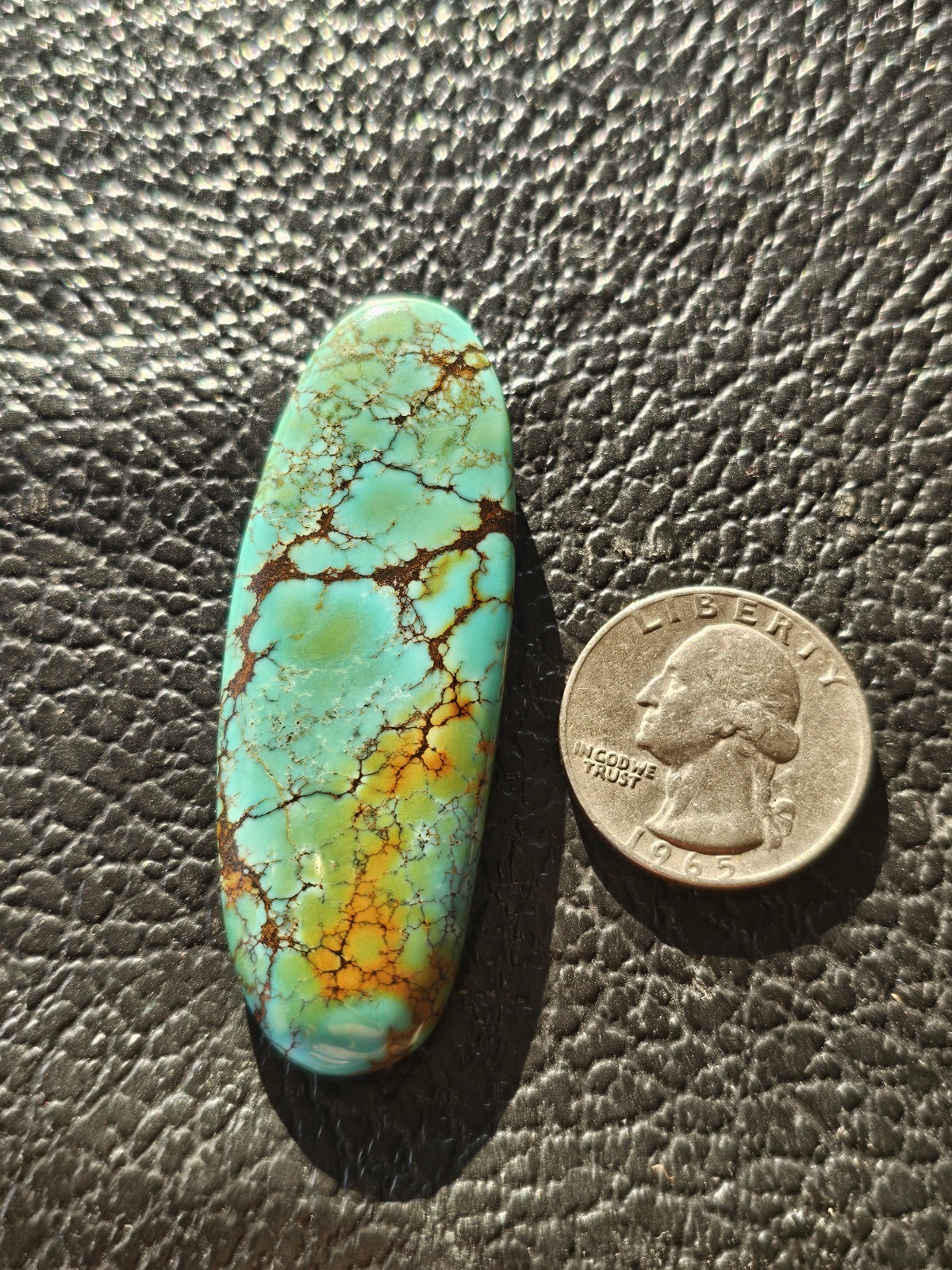 Turquoise Blue Green Brown Oval Cabochon 