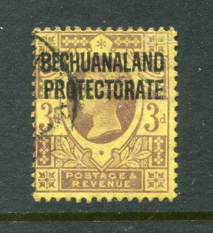 Bechuanaland #72 Victoria 3 P. [Used]