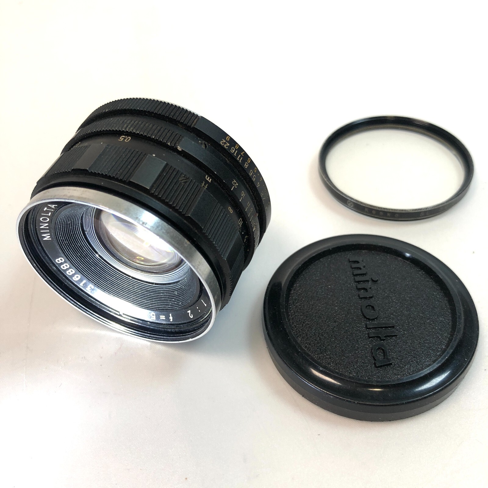 (Exc+5) MINOLTA AUTO ROKKOR-PF f/2 55mm MF MD mount, F2 early model from Japan