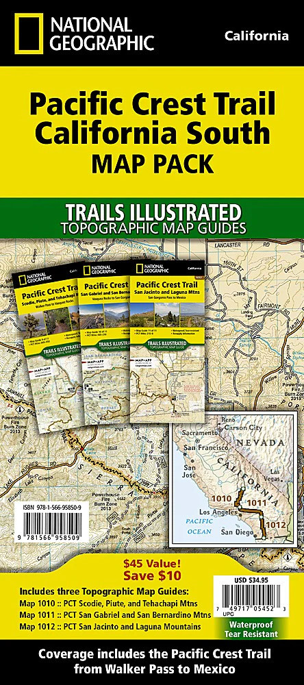 Pacific Crest Trail California South: Map Pack Bundle