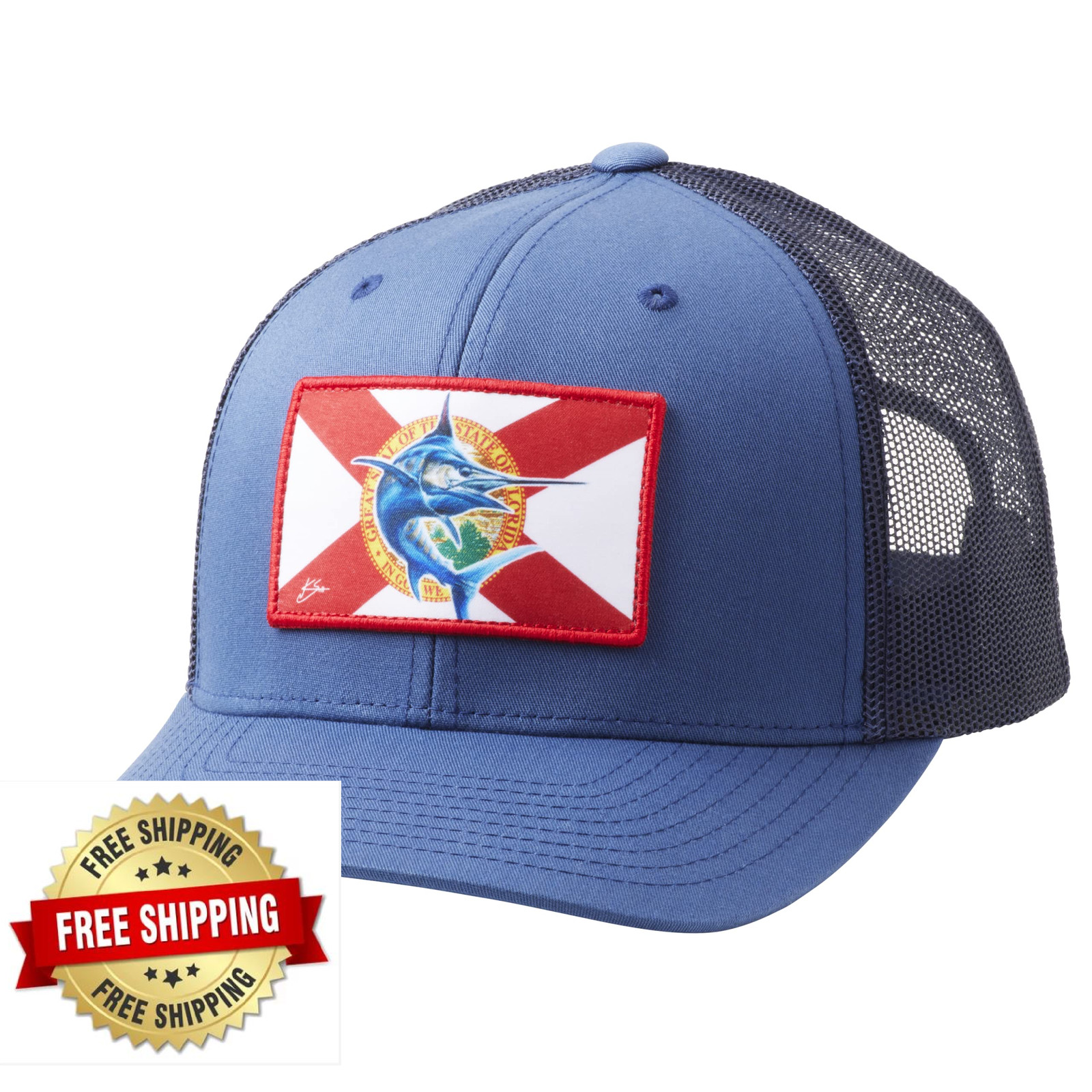 Huk Mesh Trucker Snapback Anti-Glare Fishing Hat for Anglers