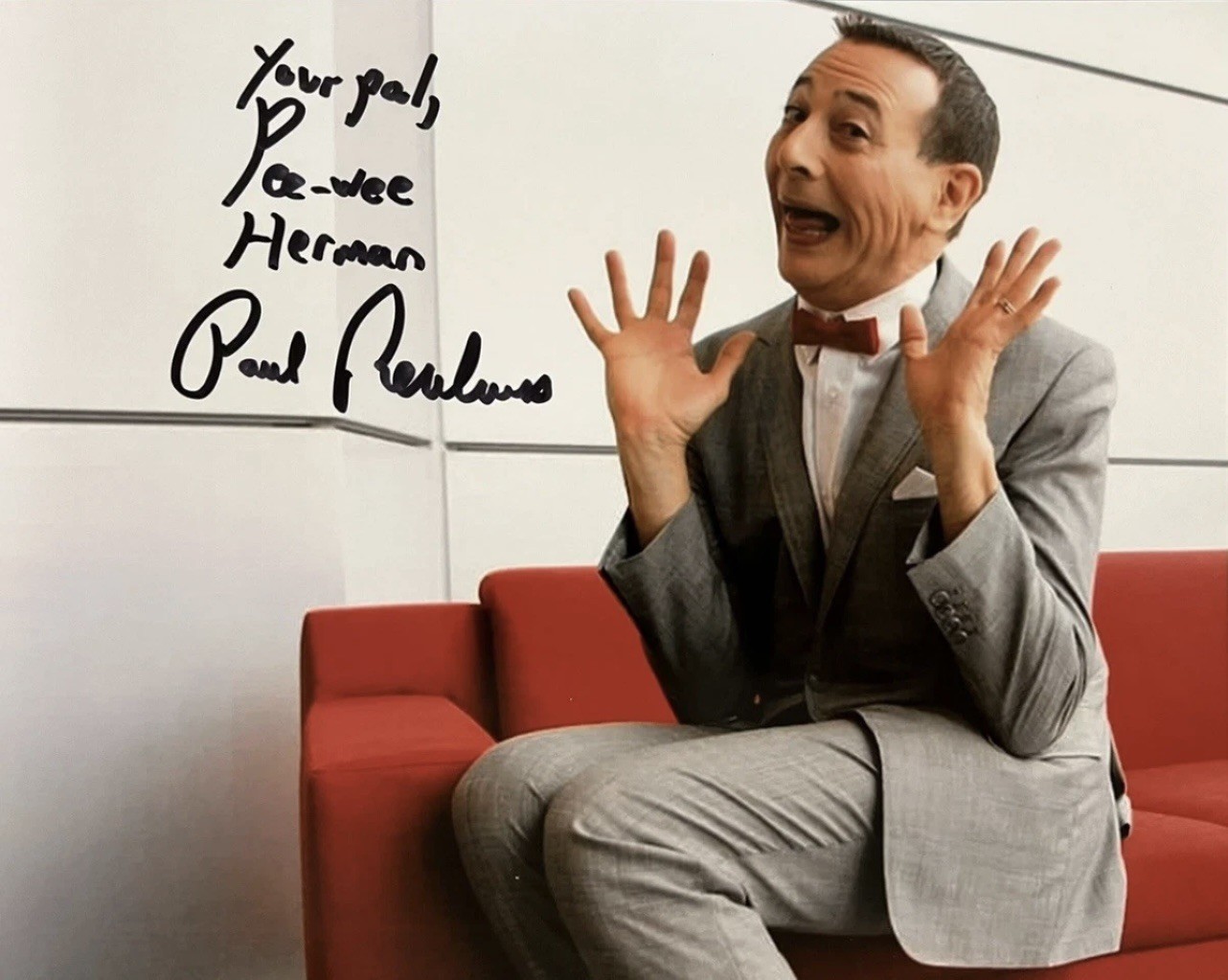 Paul Ruebens Pee Wee Herman Signed 8x10 REPRINT Photo Autographed Picture