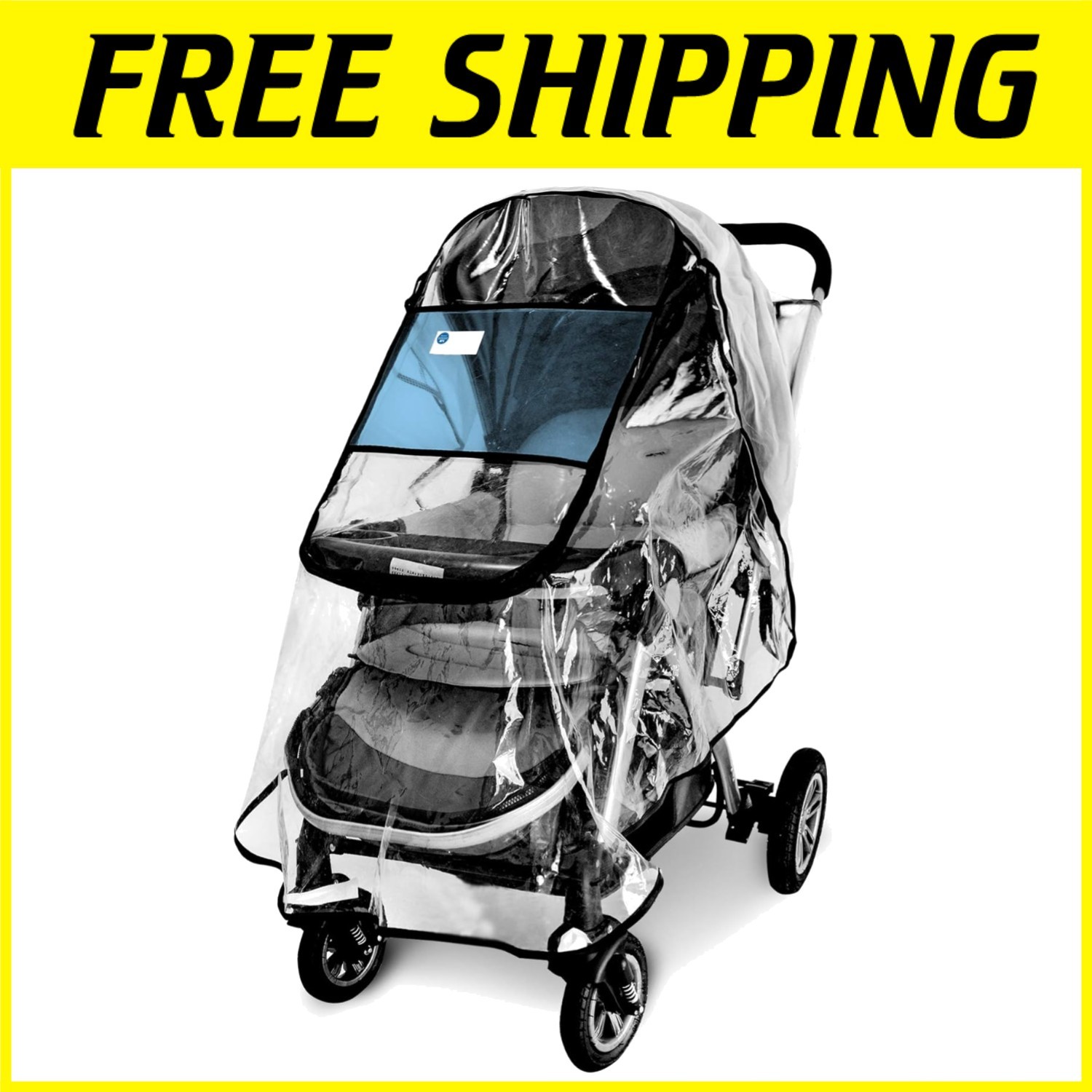 Universal Baby Stroller Rain Shield - All-Weather Protection