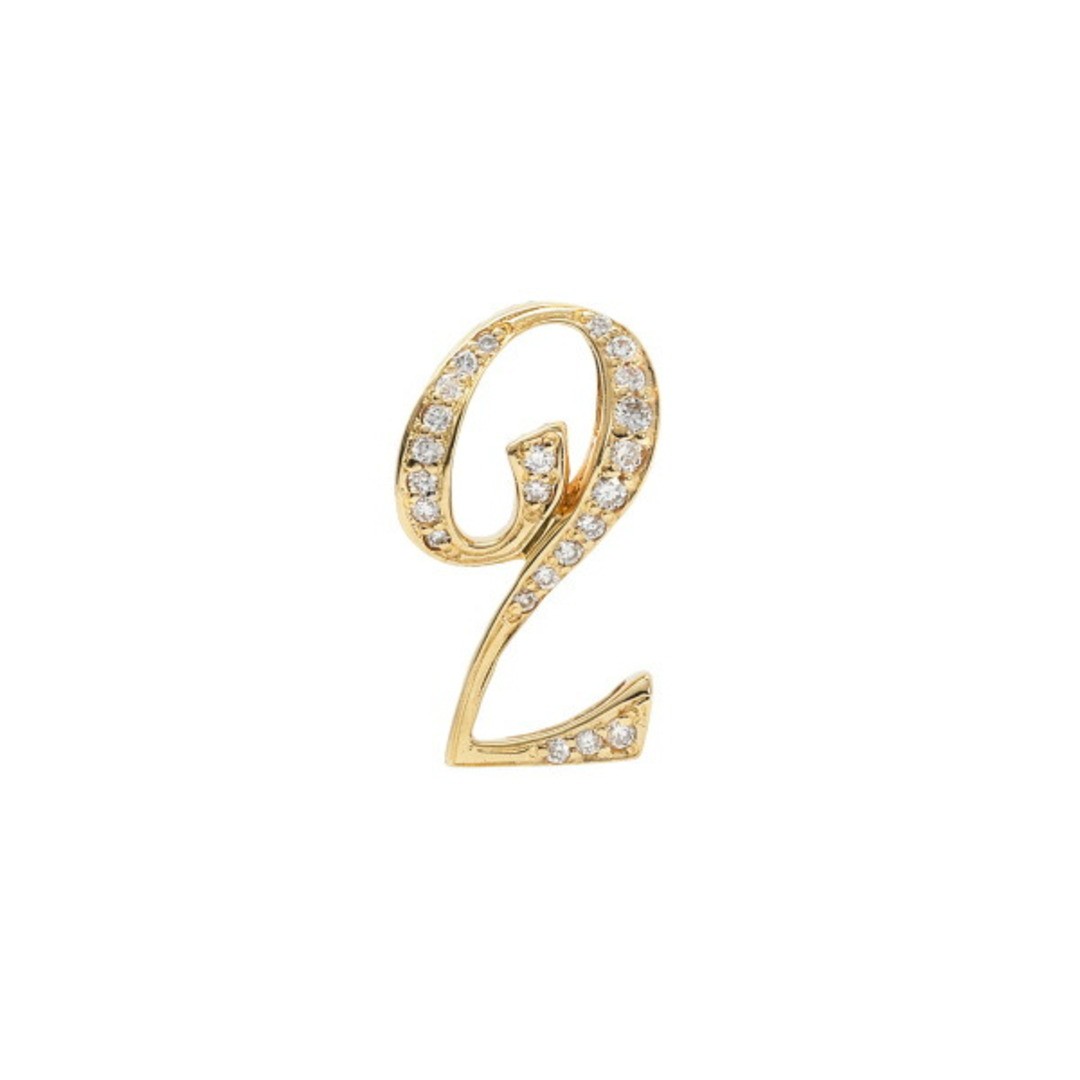 Yukiza Kinomble Number Pendant Top 2S Size Genuine Y.NOMBRE.12.6.2.S Used YUKI-0