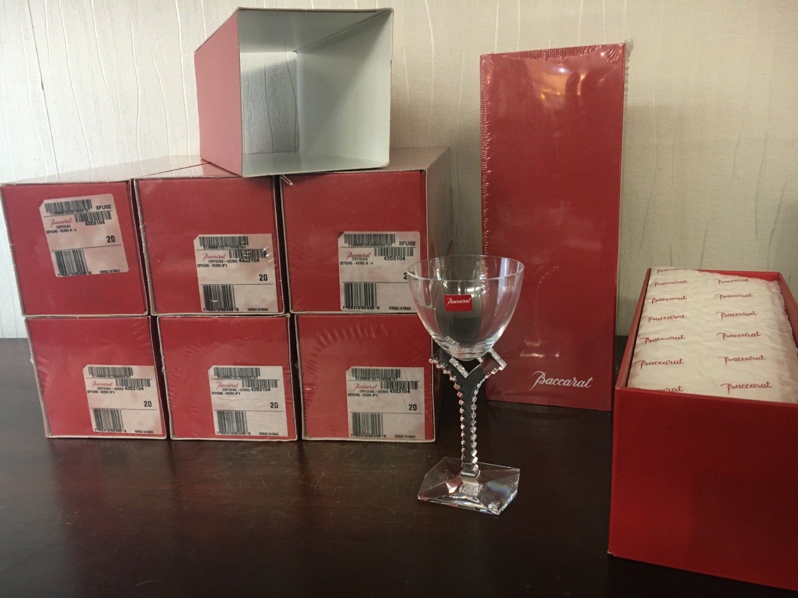 7 Wine Glasses Model Oxygene In Baccarat Crystal (Price Per Unit)