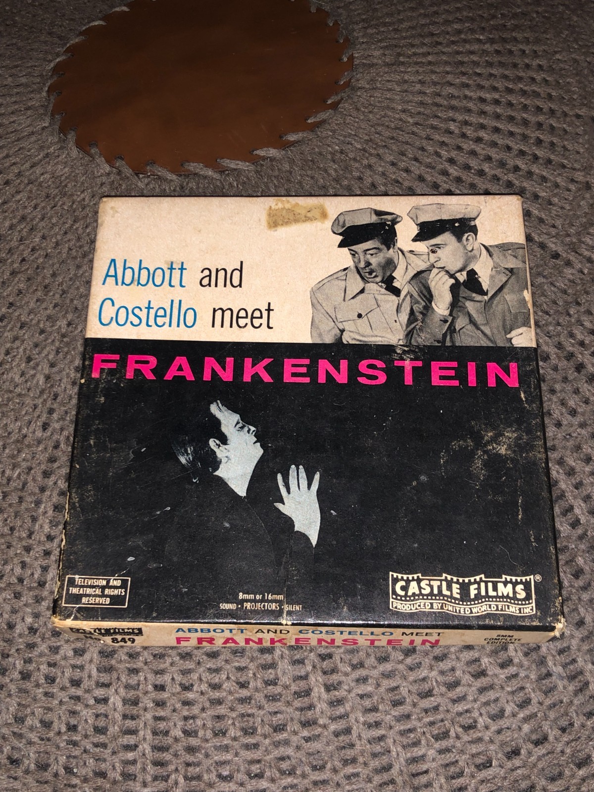Vintage Abbott and Costello Meet Frankenstein 8MM Castle Films Reel