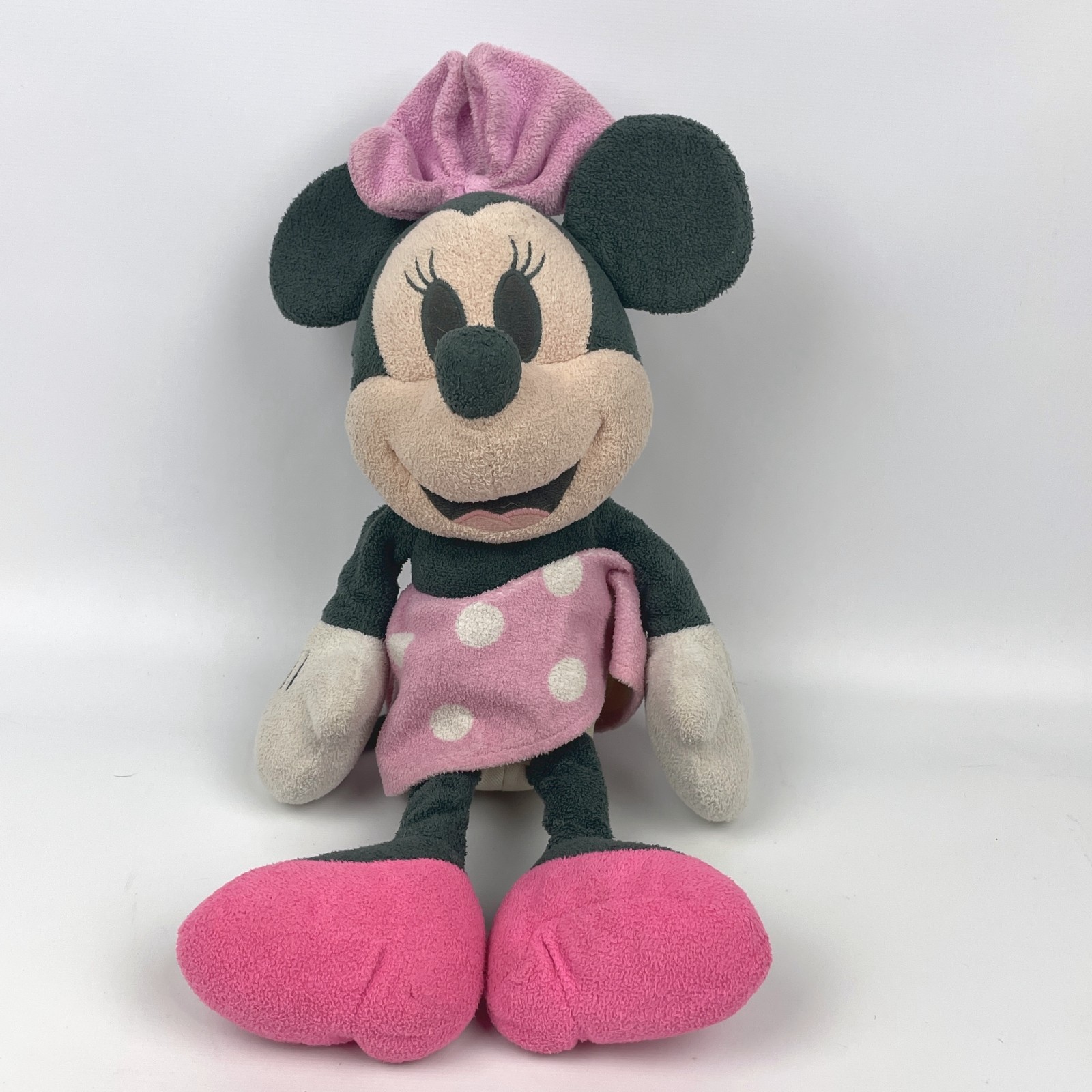 Disney baby Minnie Mouse Plush 11”  Stuffed Animal Soft Toy Polka Dots