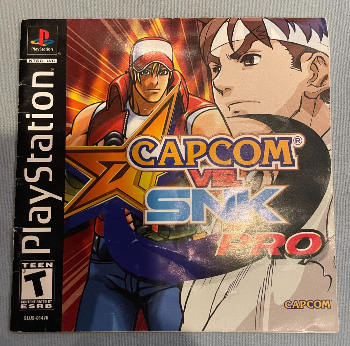 Capcom vs. SNK - PlayStation 1 PS1 PSX Game Instruction Booklet Manual ONLY!