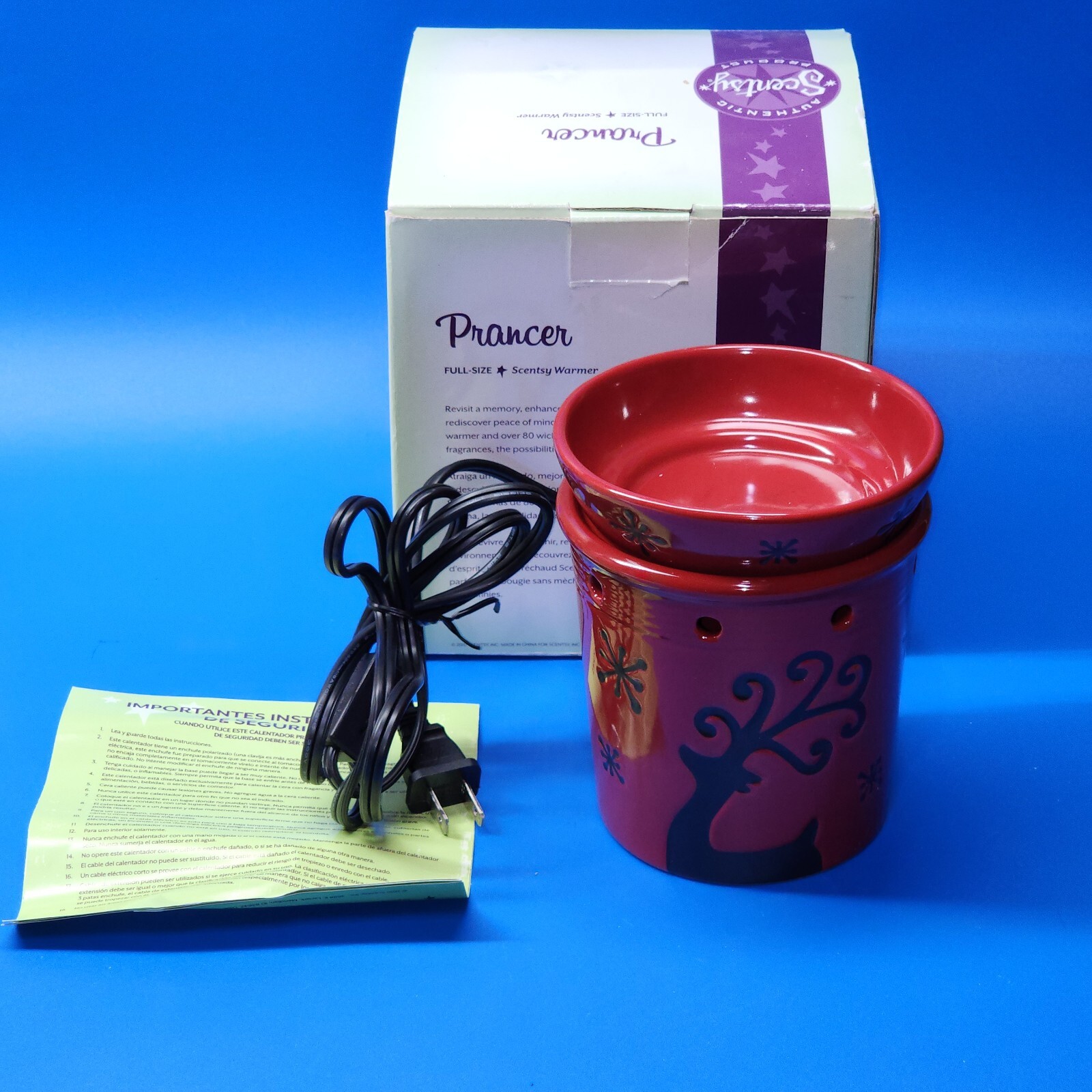 Scentsy Prancer Electric Wax Warmer Holiday Collection New in Box