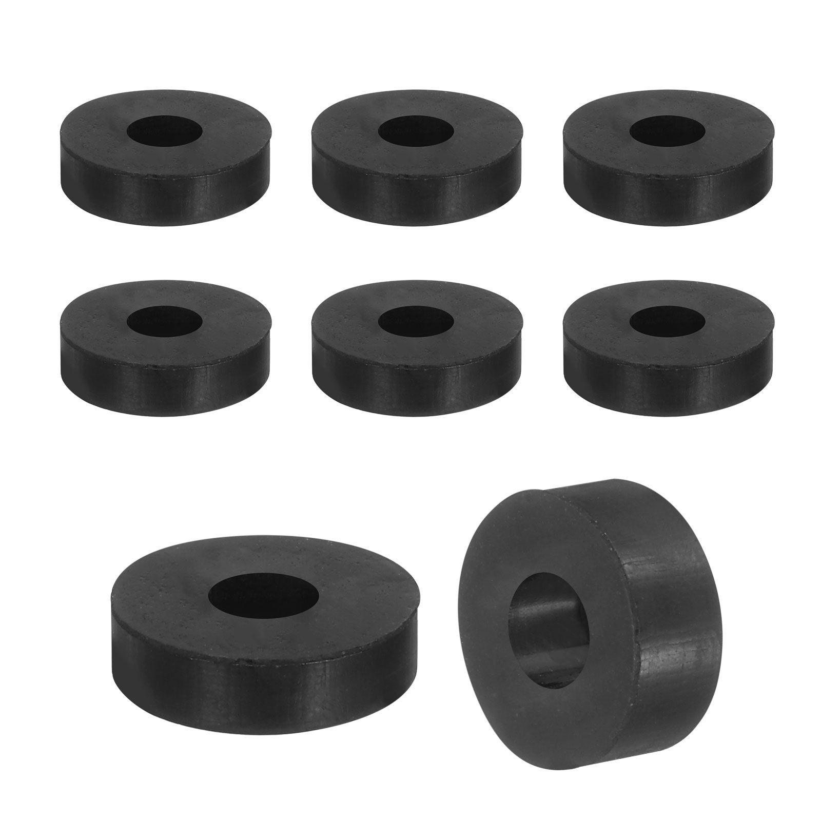 18Pcs Thick Rubber Spacer, 9/16 Inch OD x 3/16 Inch ID x 3/16 Inch Thickness