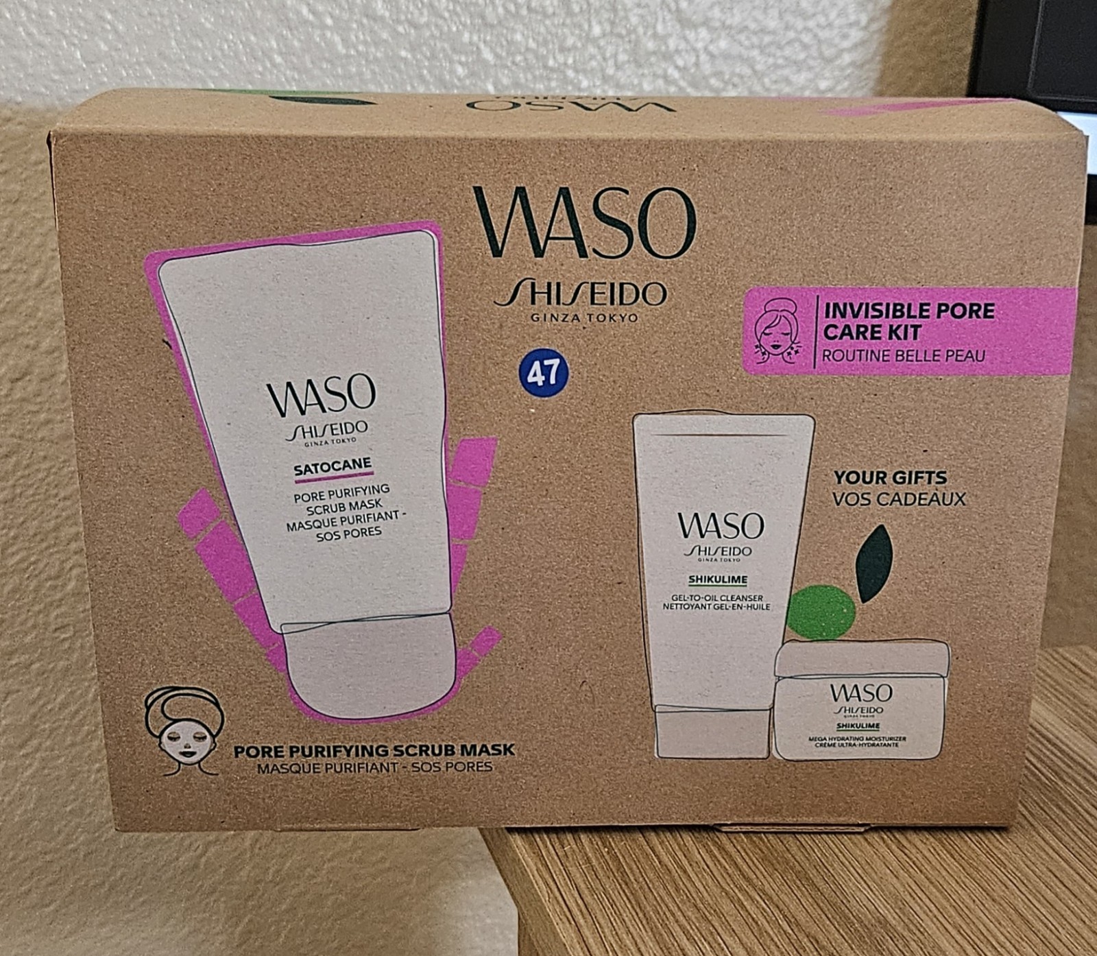 Shiseido Waso Invisible Pore Purifying Kit, 3 Piece Set