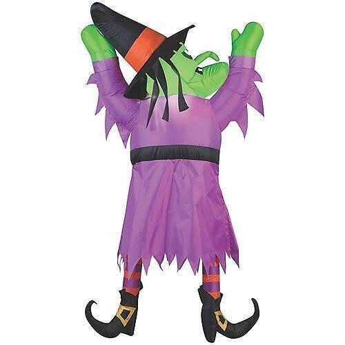 Airblown Inflatable LED Hanging Witch