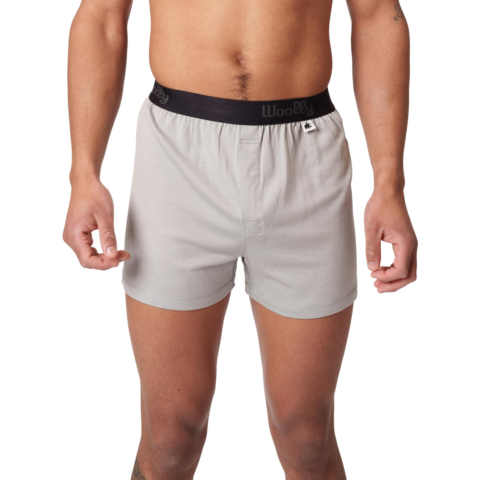 Men's Merino Classic Boxer By Woolly | RWS Certified | Soft, XX-Large, Silt 