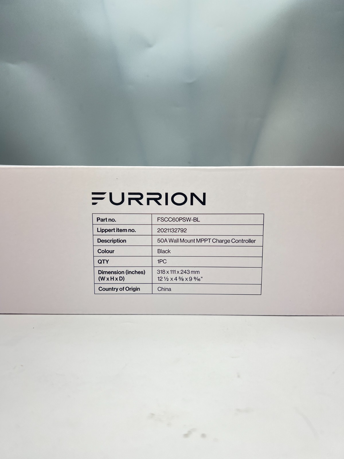 FURRION FSCC60PSW-BL 2021132792 Wall Mount MPPT Solar Charge Controller 50A