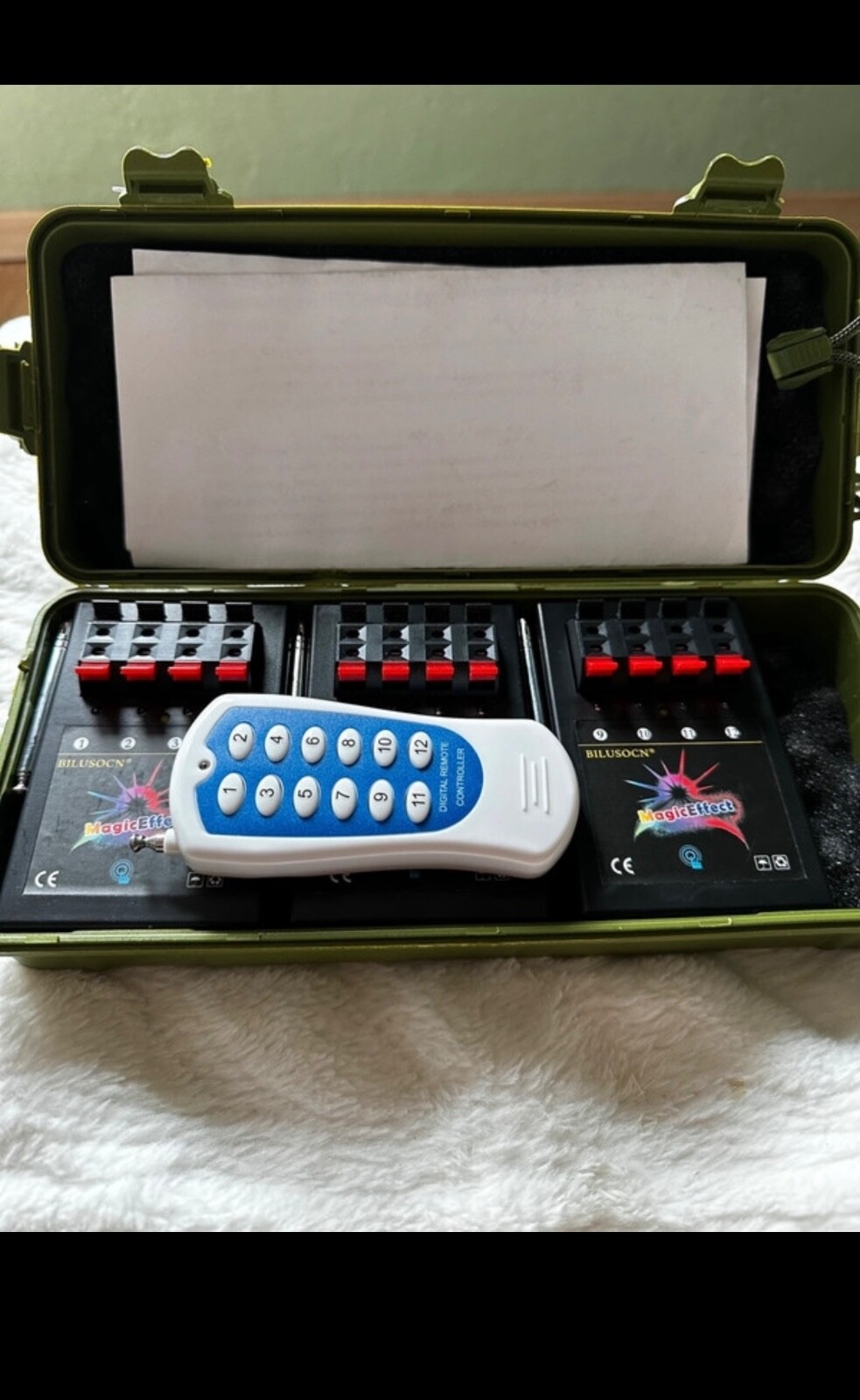 Remore firework machine 12 cue