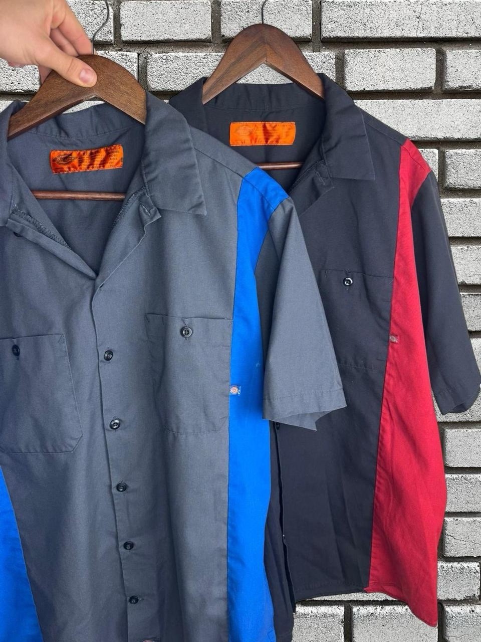 Vtg 90s 2000s Dickies Bowling Shirt Style Button Up Shirt 2 Piece Bundle Mens XL