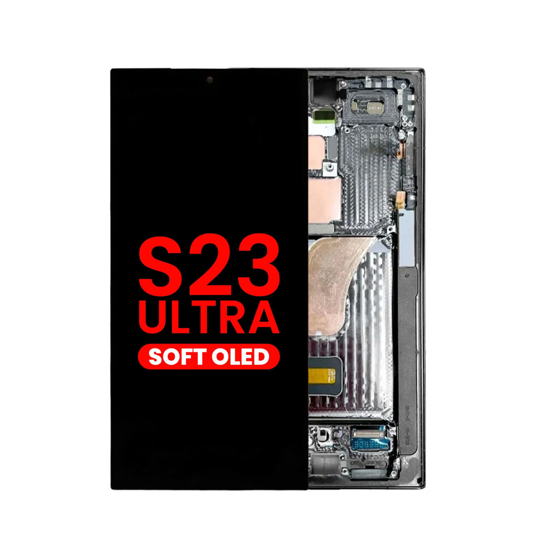 For Samsung Galaxy S23 Ultra LCD Touch Screen W/Frame Aftermarket Oled BLacK