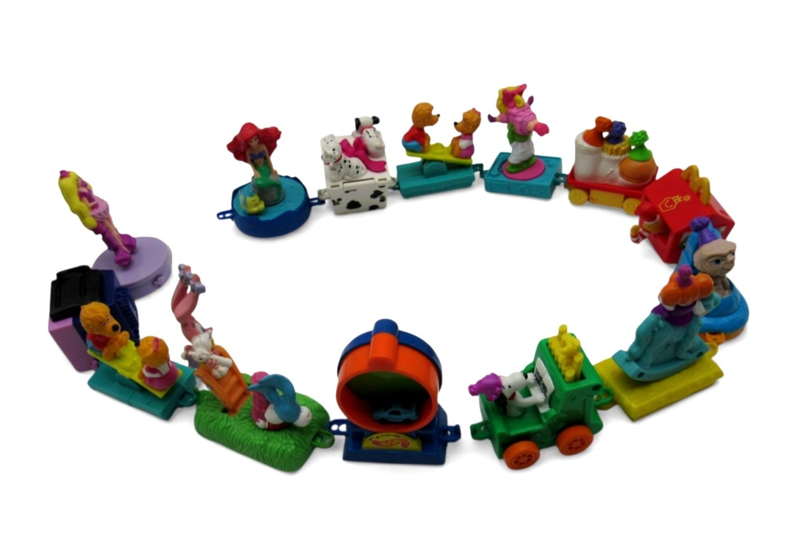 McDonald's Happy Birthday Train 14 Toys 1994 Vintage-US Duties Prepaid