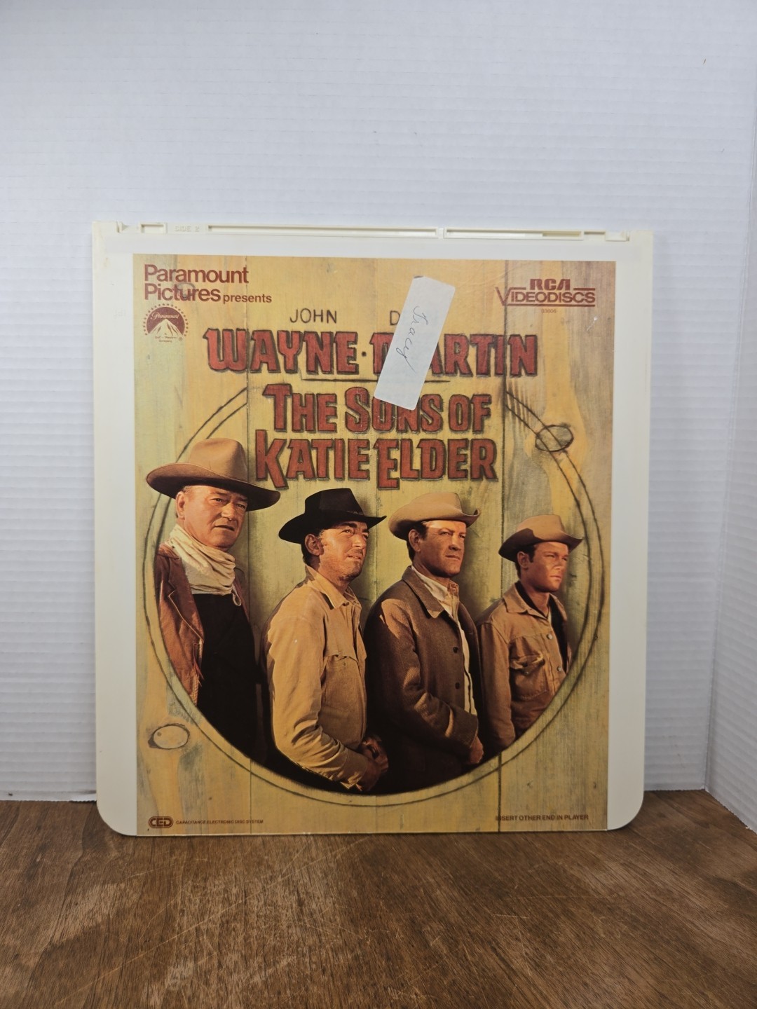 Sons Of Katie Elder John Wayne, Dean Martin CED RCA VIDEODISC Tested 