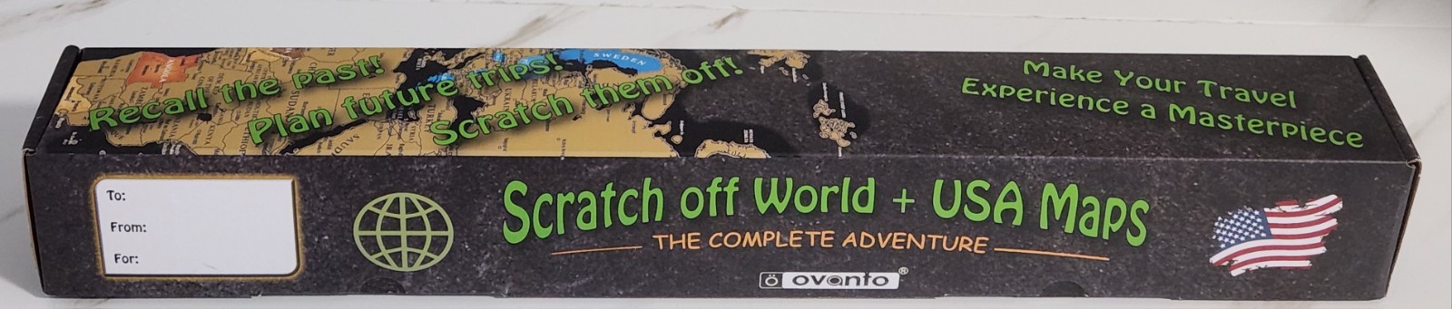 Ovanto Scratch Off The World + USA Maps The Complete Adventure Gift Box Set New