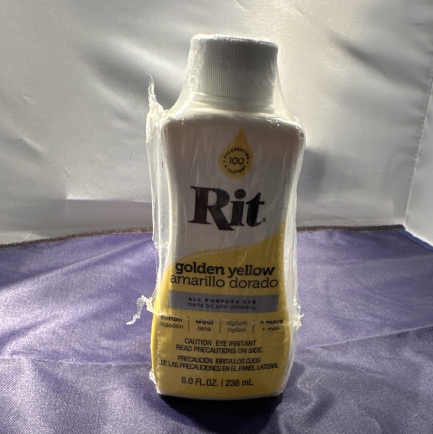 Rit Golden Yellow All Purpose Liquid Synthetic Fabric Dye 8 fl oz (236 ml)