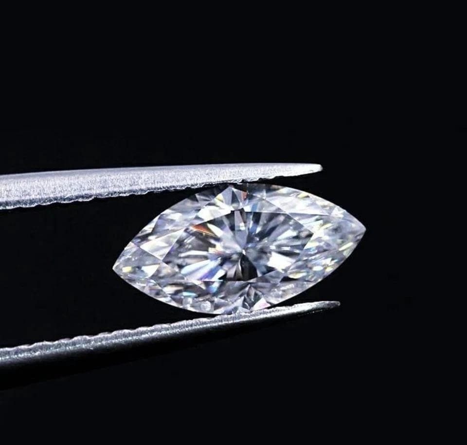 Lab-Grown 2 Ct Marquise Diamond D Color FL Clarity I231