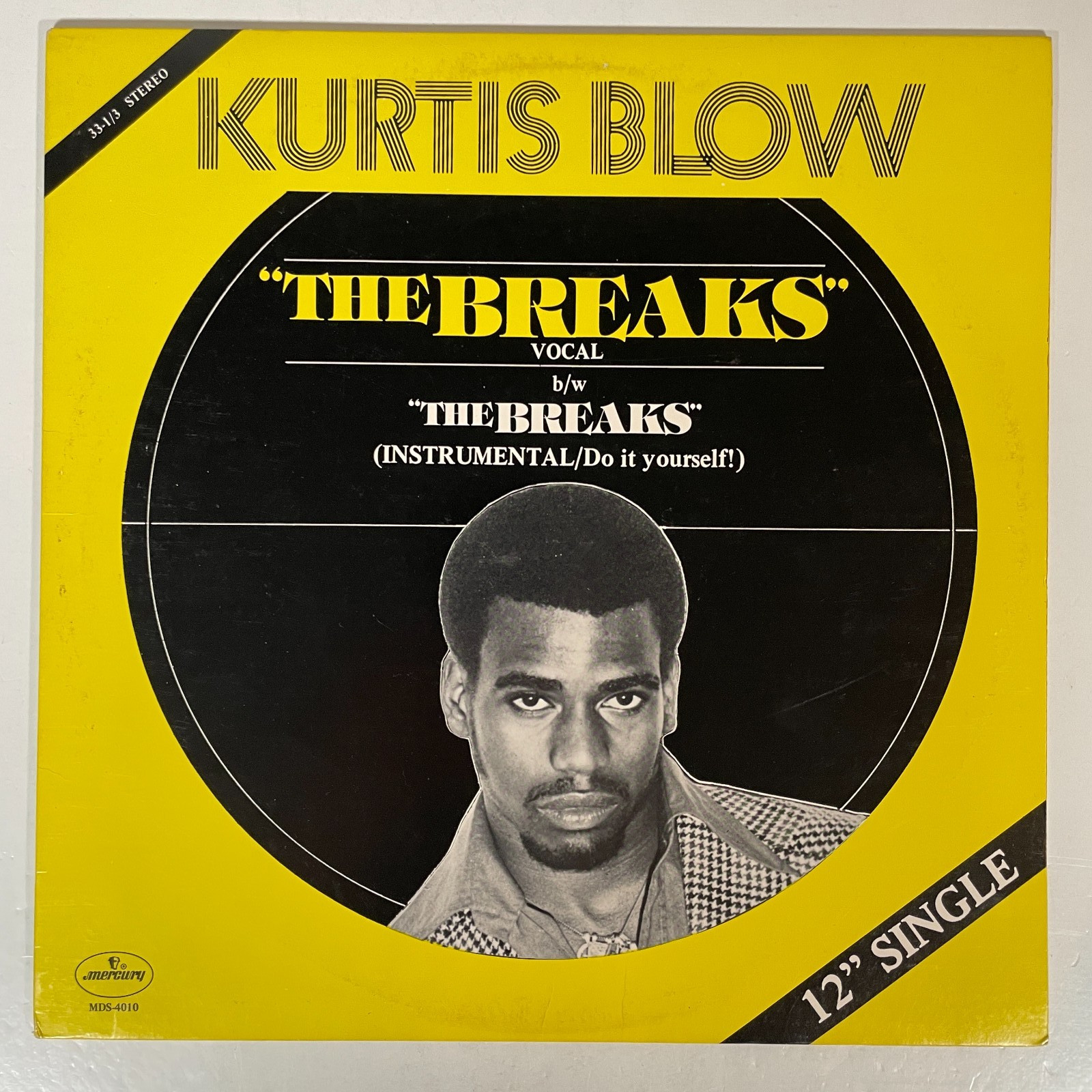 KURTIS BLOW The Breaks Vinyl 12" Single 1980 EX