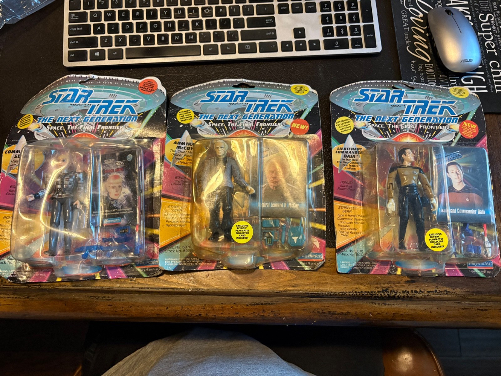 Star Trek The Next Generation 1993 7th Season Figures Lot Of 3 - NEW - READ