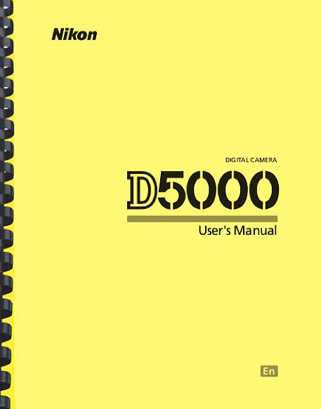 Nikon D5000 Digital Camera OWNER USER'S MANUAL