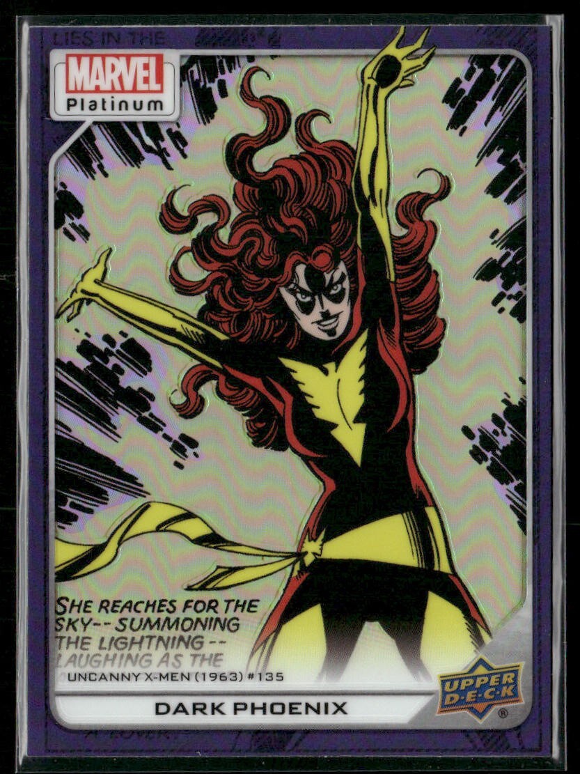 2023 Upper Deck Marvel Platinum Purple Rainbow #121 - Dark Phoenix