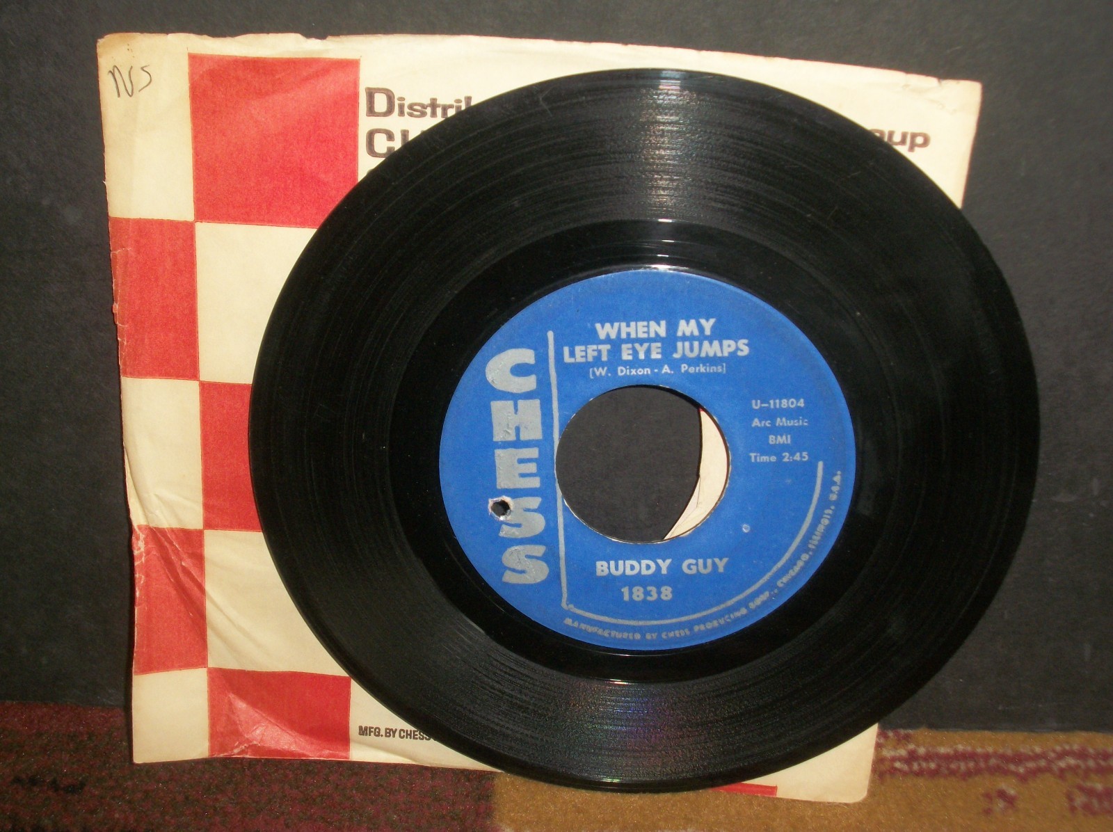 Buddy Guy – When My Left Eye Jumps/The Treasure Untold 45 Chess blues 7" bb/tol